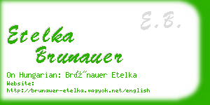 etelka brunauer business card
